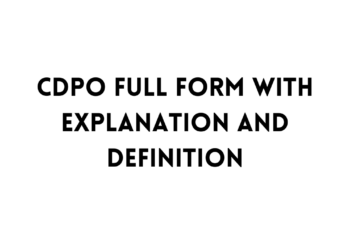 CDPO full form table