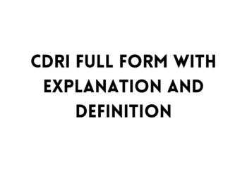 CDRI Full Form Table