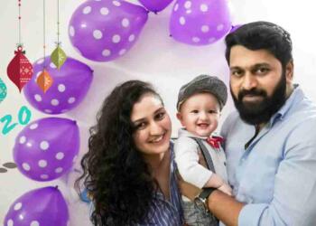 Rishab Shetty with his family