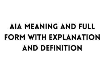 AIA Full form table