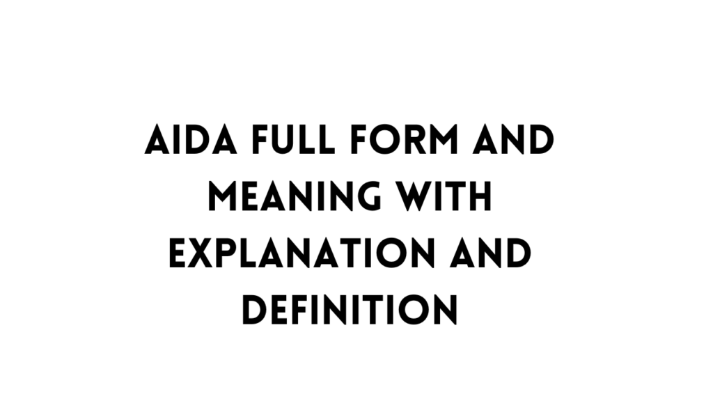 AIDA Full form table