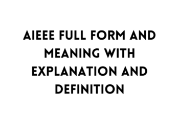 AIEEE full form table