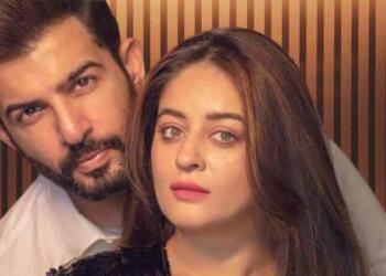 Mahi Vij with her husband