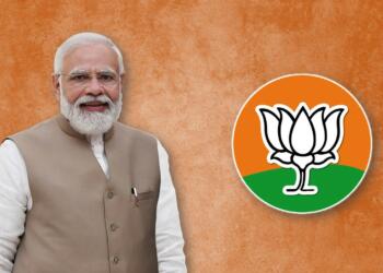 BJP logo with modi ji