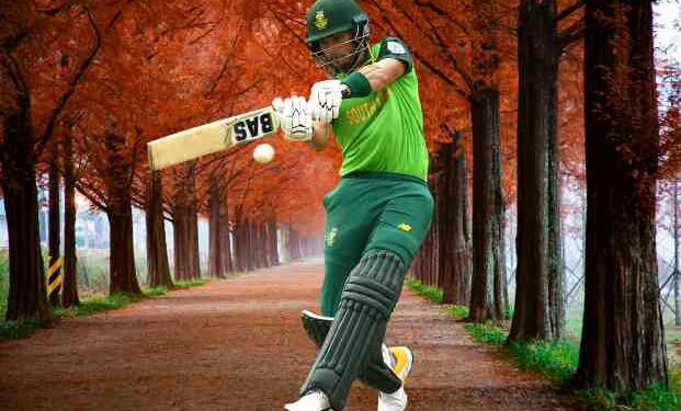 Reeza Hendricks playing pull shot