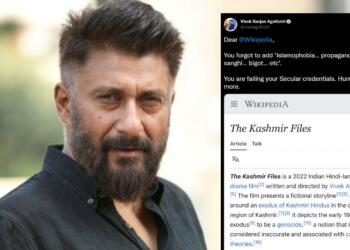 The Kashmir Files Wikipedia page screenshot