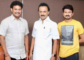 stalin with Anbil Mahesh Poyyamozhi