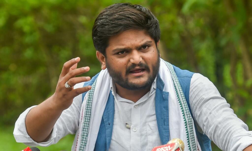 Hardik Patel at BJP Office