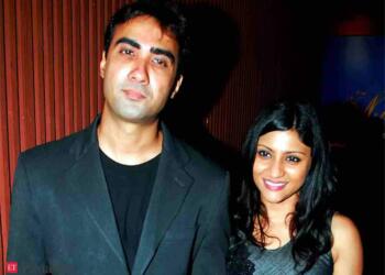 Konkona Sen with her husband ranvir