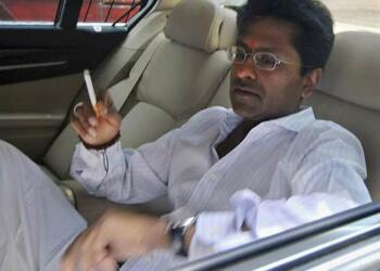 Lalit Modi smoking