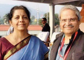 Nirmala Sitaraman with her husband Parakala Prabhakar