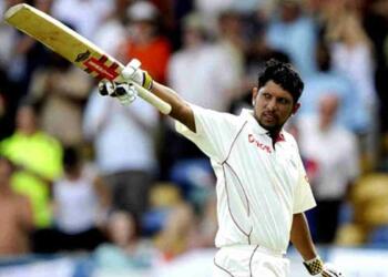 Ramnaresh Sarwan celebrating his 100