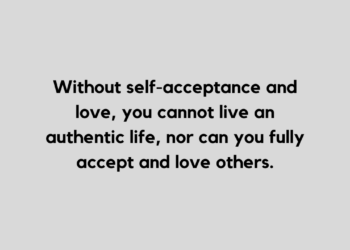 Authenticity quote and caption