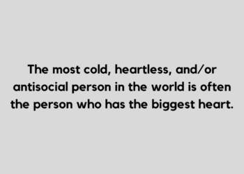 cold hearted quote and caption