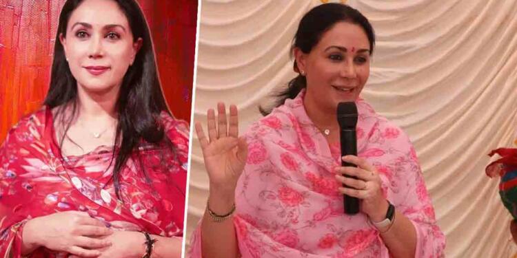 Diya Kumari giving speech