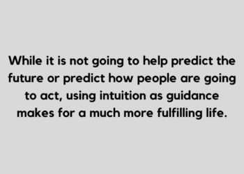 intuition quote and caption