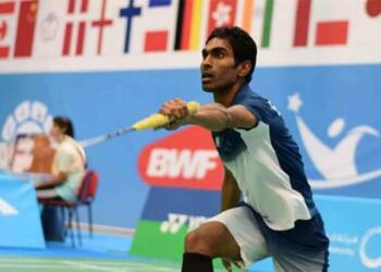 Pramod Bhagat Playing badminton