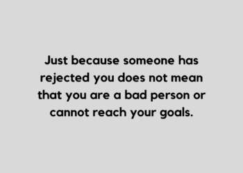 rejection quote and caption