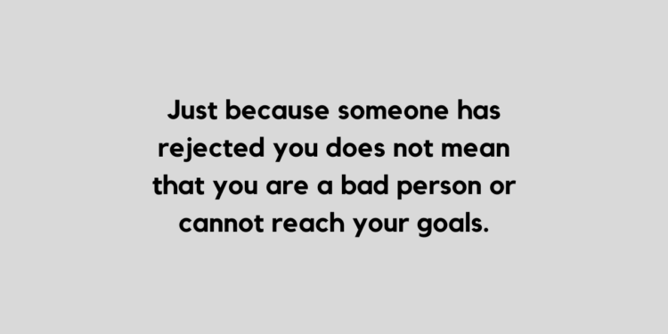 rejection quote and caption