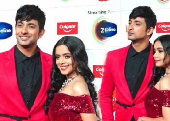 Megha Ray with farmaan khan at zee awards