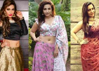 Navina Bole in saree