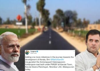 Sab Modiji ke Kaaran Hai – Congress ‘credits’ Central govt. scheme for development in Wayanad