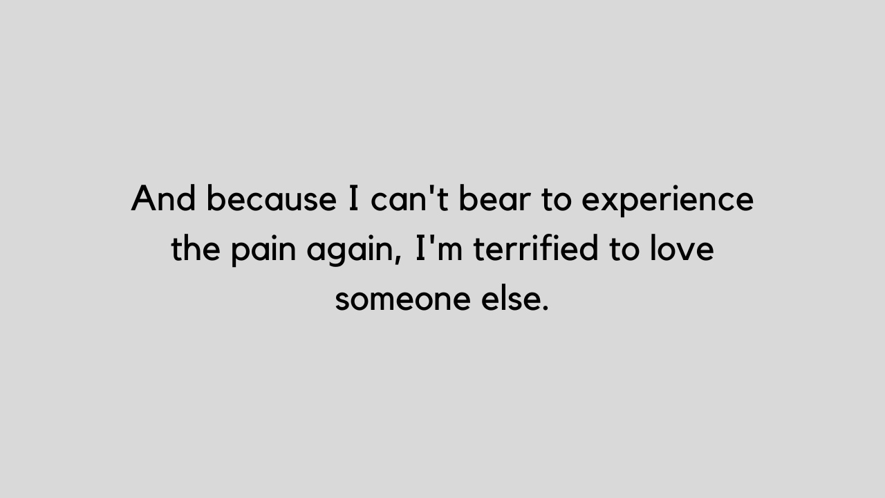 im scared quotes love