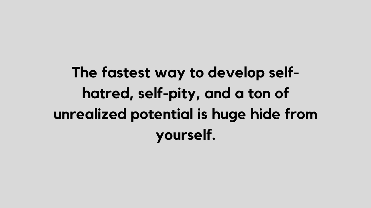 Quotes About Hating Yourself Tumblr