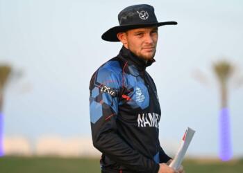 Captain of Namibia Gerhard Erasmus