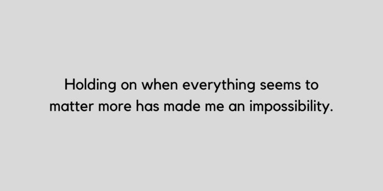 hold on quote and caption