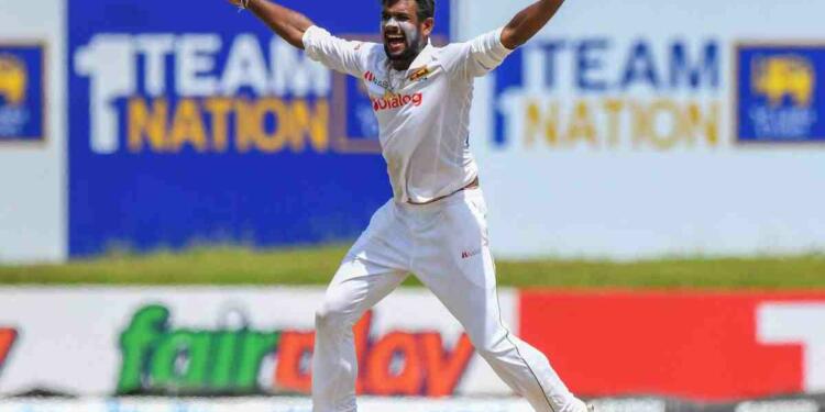 Ramesh Mendis celebrating wicket
