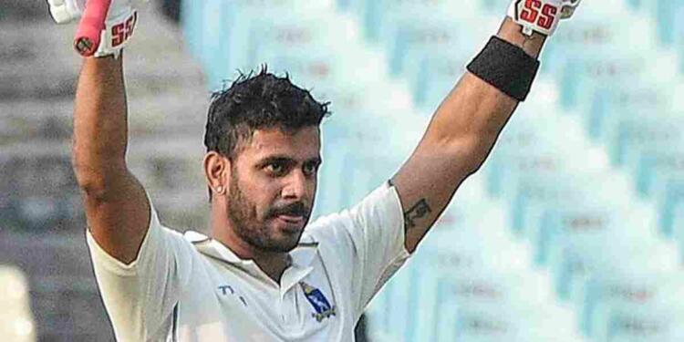 Manoj Tiwary celebrating his 100