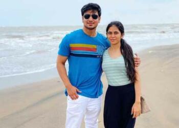 Nikhil Siddharth at sea beach