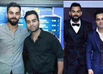 Vikash Kohli with his brother Virat Kohli