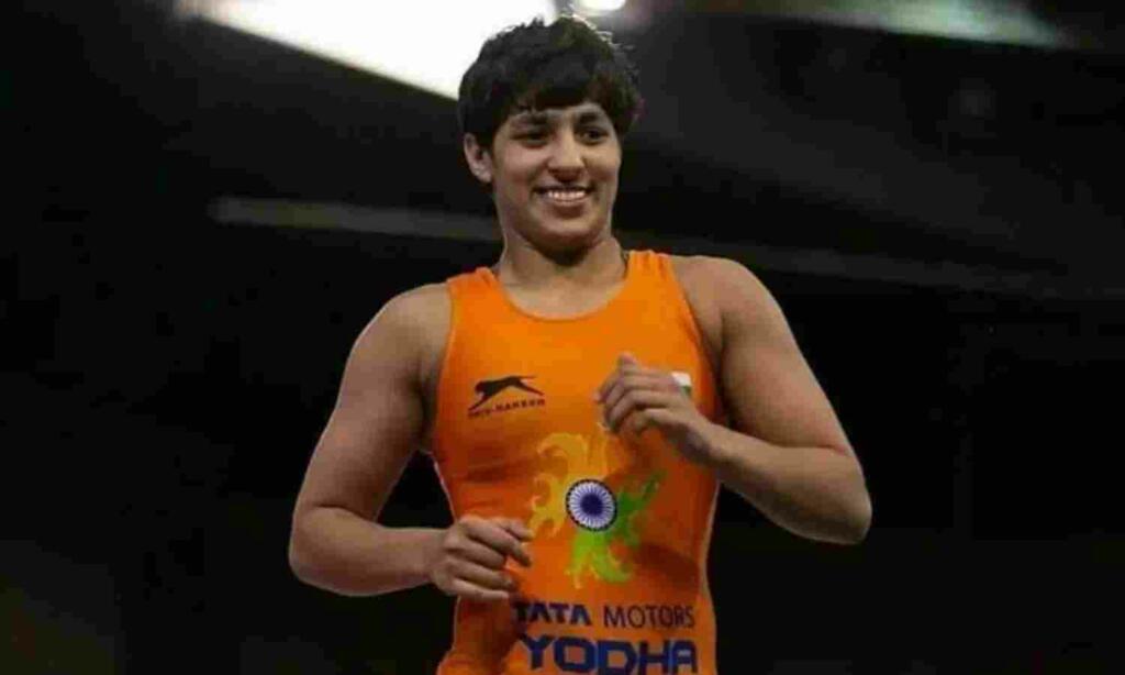 Wrestler Anshu Malik at commonwealth