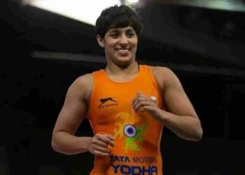 Wrestler Anshu Malik at commonwealth