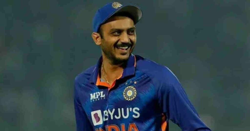 Akshar Patel celebrating wicket