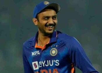 Akshar Patel celebrating wicket