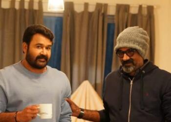 Actor Ranjith Balakrishnan with actor Mohanlal