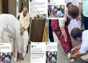 Rahul Gandhi at Sonia’s feet: Liberals’ hypocrisy at its best