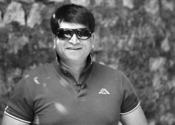 Ravi Babu greyscale picture