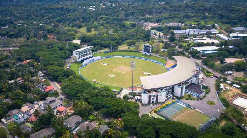 Pallekele International Cricket Stadium drone view
