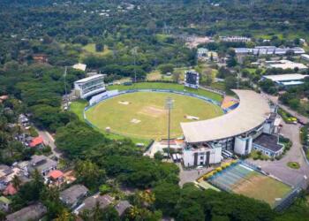 Pallekele International Cricket Stadium drone view