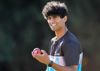 Rachin Ravindra in nets