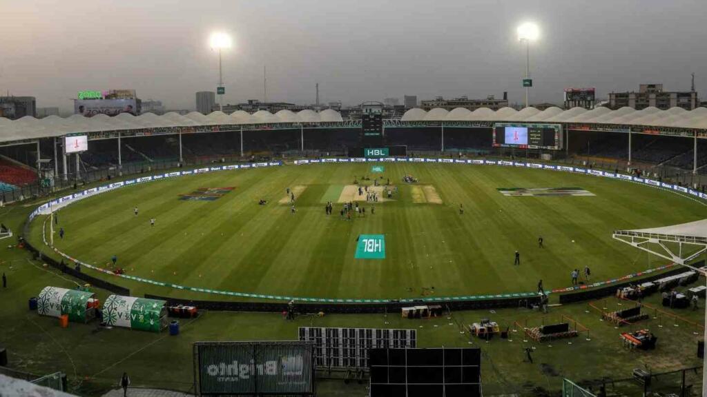 the National cricket stadium, Ground view