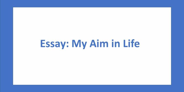 aim in life essay class 9