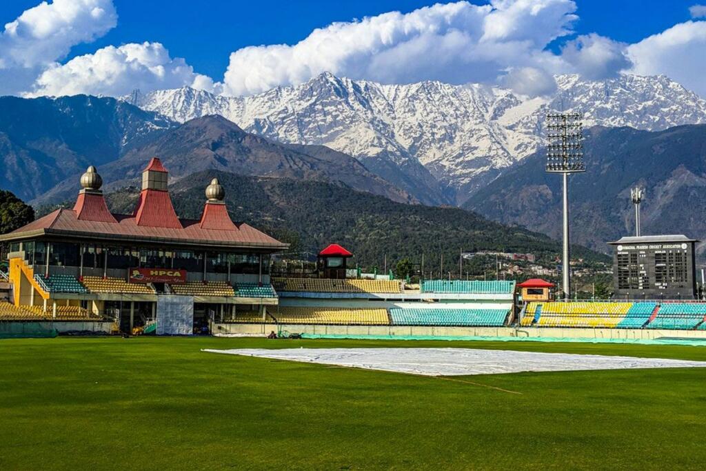 Dharamshala Cricket Stadium hill view