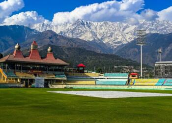 Dharamshala Cricket Stadium hill view