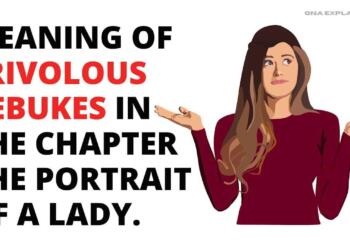 Frivolous rebukes meaning