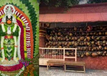 Sri Karya Siddhi Anjaneya Swamy Temple coconut puja